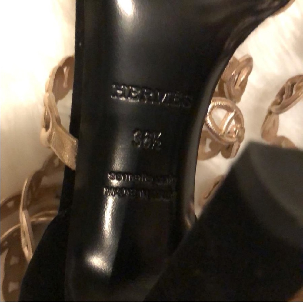 Hermès Lucie Nappa Metallise/Chèvre Velours - Picture 6 of 8
